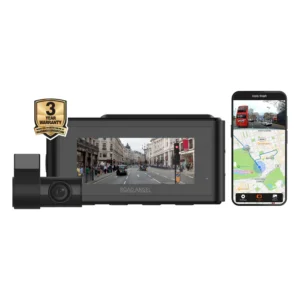 Road Angel Halo Play 4K Dual Dash Cam with 3.2" Screen, Parking Mode & Quick Release mounting
